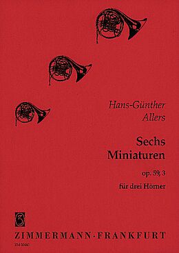 Hans Günter Allers Notenblätter 6 Miniaturen op. 59,3