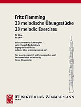 Fritz Flemming Notenblätter 33 melodische Übungsstücke