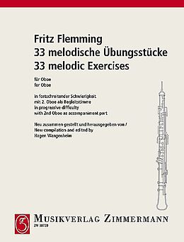Fritz Flemming Notenblätter 33 melodische Übungsstücke