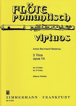 Anton Bernhard Fürstenau Notenblätter 3 Trios op.14 für 3 Flöten