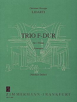 Christian Joseph Lidarti Notenblätter Trio F-Dur