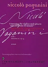 Nicolò Paganini Notenblätter 6 Sonaten Band 1 (Nr.1-3)