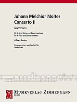Johann Melchior Molter Notenblätter Konzert G-Dur Nr.2 MWV8,19