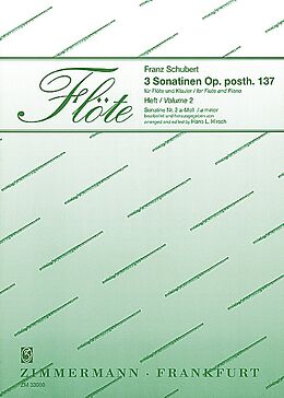 Franz Schubert Notenblätter Sonatine a-Moll D385 oppost.137,2