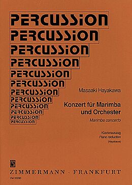 Masa Aki Hayakawa Notenblätter konzert für marimba und orchester