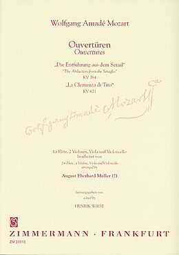 Wolfgang Amadeus Mozart Notenblätter 2 Ouvertüren von Mozart für