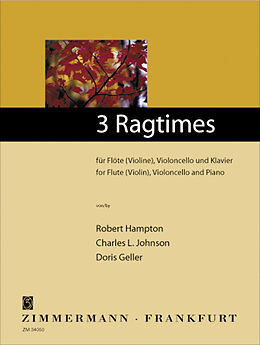  Notenblätter 3 Ragtimes für Flöte (Violine)