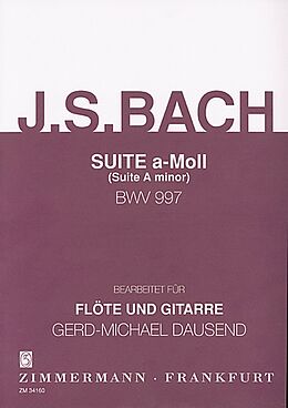 Johann Sebastian Bach Notenblätter Suite a-Moll BWV997