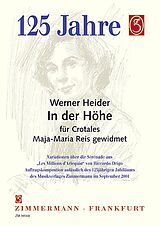 Werner Heider Notenblätter In der Höhe für Crotales