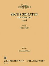 Giuseppe Sammartini Notenblätter 6 Sonaten op.1