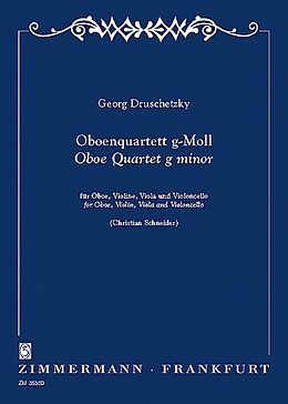 Georg Druschetzky Notenblätter Oboenquartett g-Moll