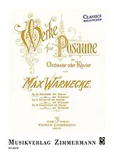 Max Warnecke Notenblätter Albumblatt op.26 für Posaune und Orchester