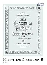 Sergej Mikhaikovich Liapunov Notenblätter Mazurka Nr.3 op.17