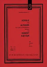 Robert Kietzer Notenblätter Schule für Althorn, komplett