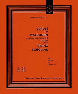 Franz Schollar Notenblätter Schule für Waldhorn Band 2