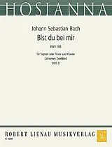 Johann Sebastian Bach Notenblätter Bist du bei mir