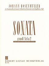 Johann Rosenmüller Notenblätter Sonate Nr.1