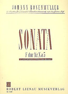 Johann Rosenmüller Notenblätter Sonata Nr.10