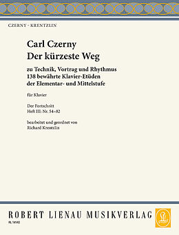 Carl Czerny Notenblätter Czerny Krentzlin Band 3 (Fortschritt)
