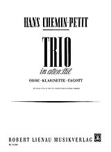 Hans Helmuth Chemin-Petit Notenblätter Trio im alten Stil