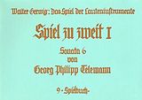 Georg Philipp Telemann Notenblätter Sonate Nr.6