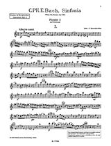 Carl Philipp Emanuel Bach Notenblätter Sinfonia Wq174