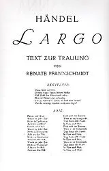 Georg Friedrich Händel Notenblätter Largo D-Dur