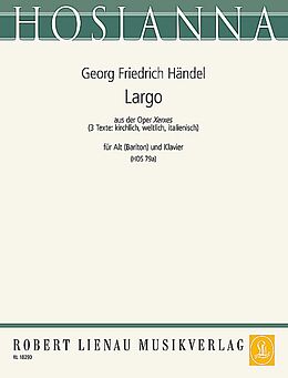 Georg Friedrich Händel Notenblätter Largo aus Xerxes