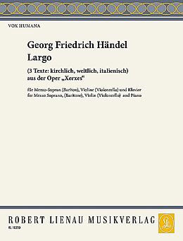 Georg Friedrich Händel Notenblätter Largo
