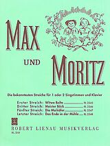 Carl Adolf Lorenz Notenblätter Max und Moritz - 1. Streich Witwe Bolte