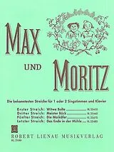 Carl Adolf Lorenz Notenblätter Max und Moritz, letzer Streich Das Ende in der Mühle