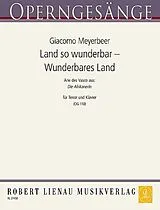 Giacomo Meyerbeer Notenblätter Land so wunderbar (aus Die Afrikanerin)