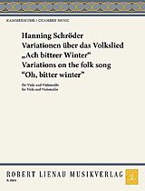 Hanning Schröder Notenblätter Variationen über das Volkslied Ach bittrer Winter