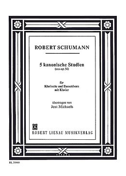 Robert Schumann Notenblätter 5 kanonische Studien aus op.56