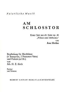 Jean Sibelius Notenblätter Am Schlosstor (aus der Suite op.46)