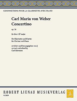 Carl Maria von Weber Notenblätter Concertino Es-Dur op.26