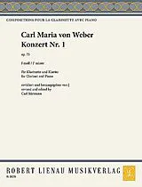 Carl Maria von Weber Notenblätter Konzert Nr.1 op.73