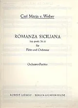 Carl Maria von Weber Notenblätter Romanza siciliana