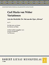 Carl Maria von Weber Notenblätter Variationen Op.33 - für Klarinette