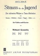 Johann (Sohn) Strauss Notenblätter Strauss für die Jugend Band 3