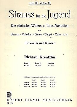 Johann (Sohn) Strauss Notenblätter Strauss für die Jugend Band 3