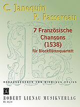 Clément Janequin Notenblätter 7 französische Chansons (1538)