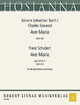 Franz Schubert Notenblätter Ave Maria op.52,6 (Schubert)/Ave Maria (Bach/Gounod)