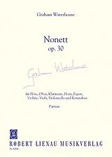 Graham Waterhouse Notenblätter Nonett op.30