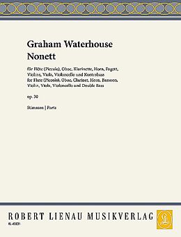 Graham Waterhouse Notenblätter Nonett op.30