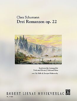 Clara Schumann Notenblätter 3 Romanzen op.22
