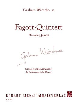 Graham Waterhouse Notenblätter Fagott-Quintett