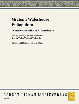 Graham Waterhouse Notenblätter Epitaphium in memoriam William R. Waterhouse
