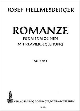 Joseph Hellmesberger Notenblätter Romanze op.43,2