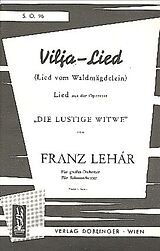 Franz Lehár Notenblätter Vilja-Lied aus Die lustige Witwe